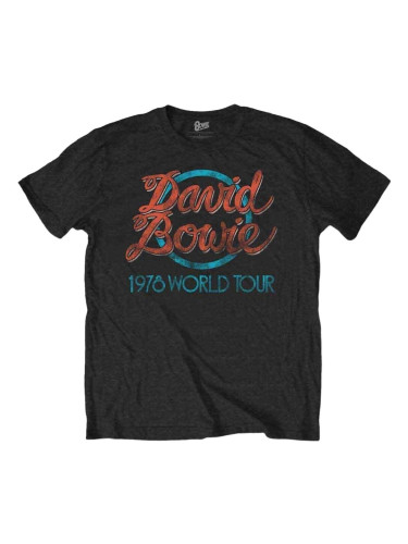 David Bowie Риза 1978 World Tour Unisex Black M