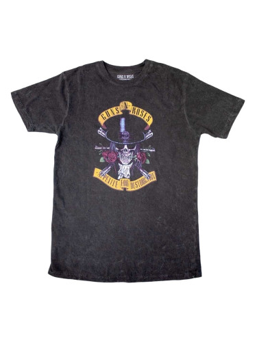 Guns N' Roses Риза Appetite Washed Unisex Dip-Dye on Black M