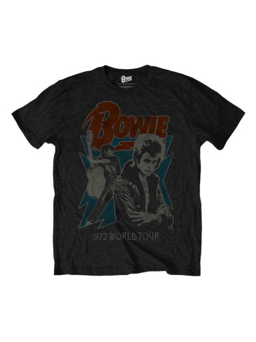 David Bowie Риза 1972 World Tour Unisex Black XL