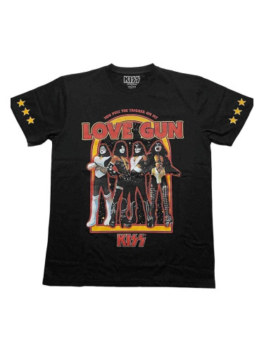 Kiss Риза Love Gun Stars Unisex Black S