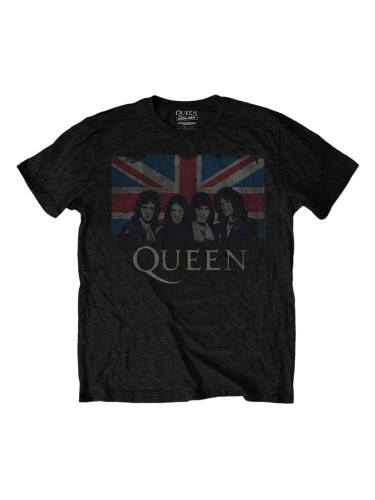 Queen Риза Vintage Union Jack Unisex Black XL