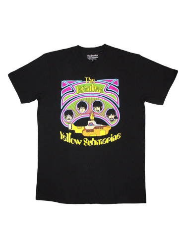 The Beatles Риза Yellow Submarine Heads in Circles v2 Unisex Black XL