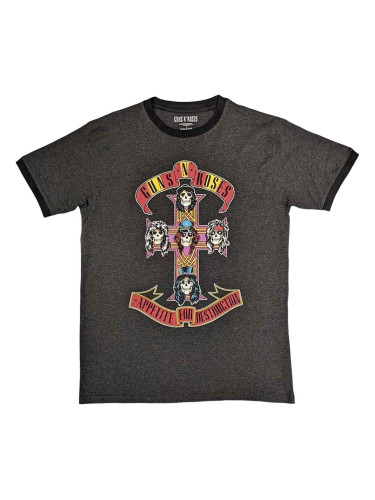 Guns N' Roses Риза Appetite for Destruction Unisex Charcoal Grey M