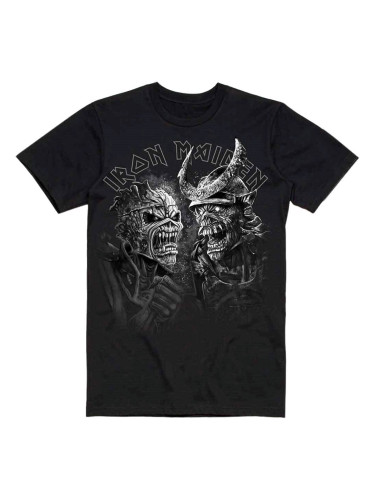 Iron Maiden Риза Senjutsu Large Grayscale Heads Unisex Black M