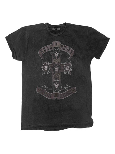 Guns N' Roses Риза Monochrome Cross Unisex Dip-Dye on Black XL