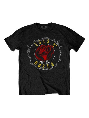 Guns N' Roses Риза Rose Circle Paradise City Unisex Black XL