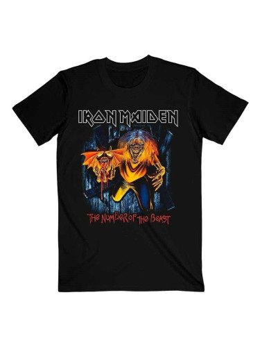 Iron Maiden Риза Number Of The Beast Eddie Panel Burst Unisex Black S