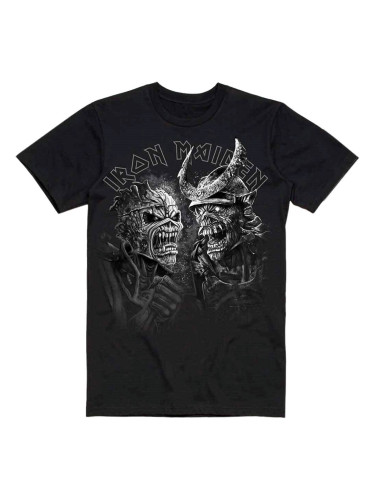 Iron Maiden Риза Senjutsu Large Grayscale Heads Unisex Black S