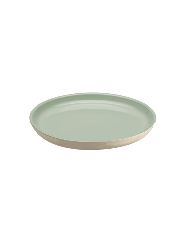 Керамична чиния EMILE HENRY DINNER PLATE основна - цвят мента с екрю