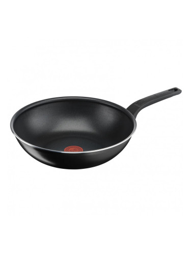 Уок Тиган Tefal B5671953, 28 см, Thermo-Signal, Thermo-Spot, Титаниево покритие, Без PFOA, Черен