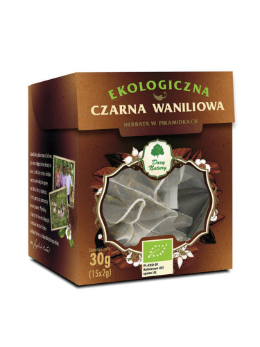 Черен цейлонски чай, БИО, 15 филтърни пакетчета 2 g | Dary Natury