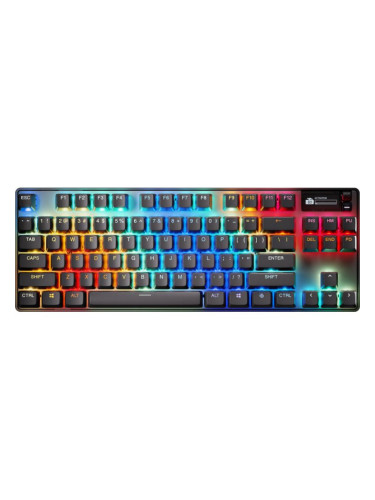  Механична клавиатура SteelSeries - Apex Pro TKL Gen 3, безжична, OmniPoint, RGB, черна