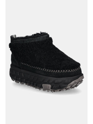 Велурени апрески UGG Venture Daze Ultra Mini Cozy Boot в черно 1161790-BLK