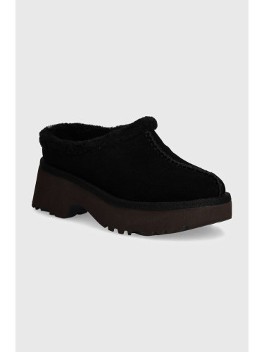 Велурени чехли UGG New Heights Cozy Clog в черно 1162510-BLK