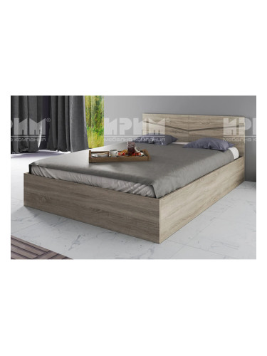 Спалня модел 175 / 2010 за матрак 140/200, Сонома тъмна