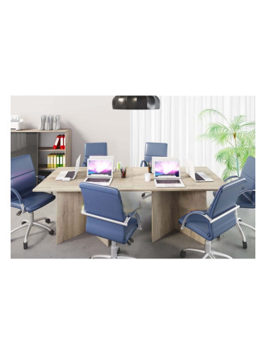 Офис комплект 9054, сонома арвен 629 и MDF сиво кобалт гланц