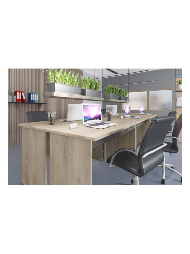 Офис комплект 9055, сонома арвен 629 и MDF сиво кобалт гланц