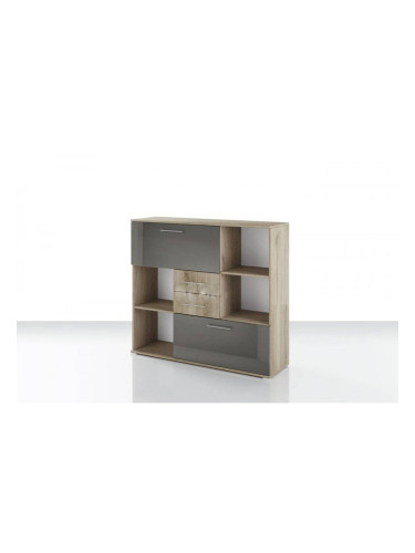 Шкаф BM-Grande 51, сонома арвен и мдф кобалт гланц