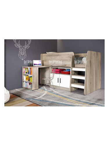 Детско обзавеждане Модел 5023, сонома арвен / бяло гладко