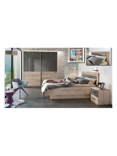 Спален комплект 7045 с повдигащи амортисьори за еднолицев матрак 160/200