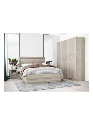 Спален комплект 7063 за матрак 160/200, Сонома тъмна