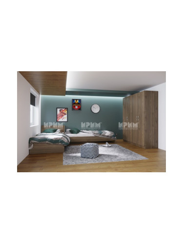 ﻿Детски спален комплект модел 7066, Орех адмирал