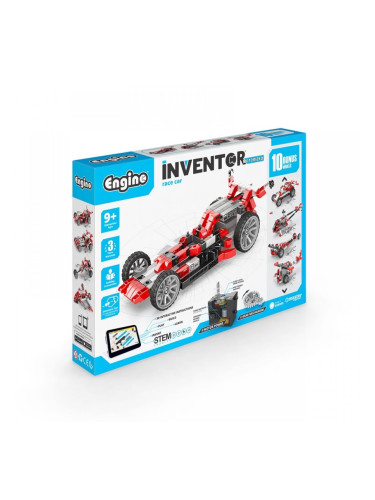 Engino Конструктор Inventor Motorized - Състезателна кола, 10 в 1