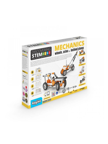 Engino Конструктор STEM Mechanics - Колела, оси, наклони, равнини