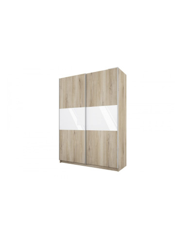 Гардероб Mod 1034, Сонома арвен с Бял гланц, 1500/590/2070