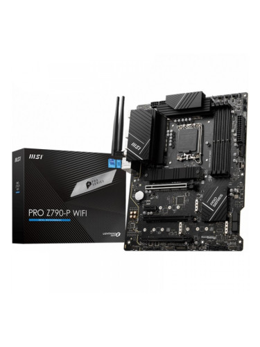 MSI PRO Z790-P WIFI, Socket 1700, Dual Channel DDR5 7000+MHz, 3x PCIe x16 slot, 4x M.2 slot, 1x HDMI, 4x USB 3.2 Gen 1, 4x USB 2.0, 1x USB 3.2 Gen 2, 7.1 HD Audio, 2.5Gbps LAN, 3Y