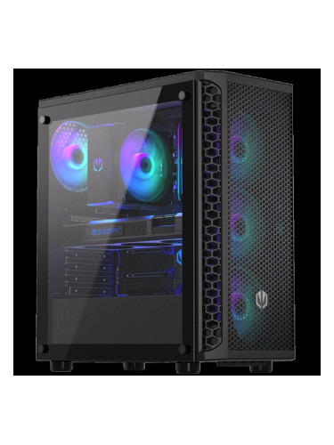 Endorfy Signum 300 ARGB, Mid-Tower, ATX/mATX/mITX, 2x USB-A (3.1 GEN 1), 1x Audio/1x Mic, 4x STRATUS 120 PWM ARGB fans, ARGB Controller, Tempered Glass, Mesh Front Panel, 413×216×447mm, 3 Year Warranty