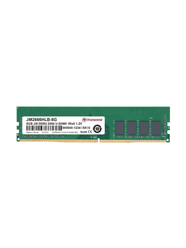 Памет Transcend 8GB JM DDR4 2666Mhz U-DIMM 1Rx8 1Gx8 CL19 1.2V