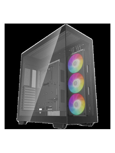 DeepCool CH780, Mid Tower, Mini-ITX/Micro-ATX/ATX/E-ATX, 4xUSB3.0, 1xAudio, 1x Type C Gen 2, 1x420mm Pre-Installed ARGB Fan, Tempered Glass, Mesh Panel, Black, R-CH780-BKADE41-G-1