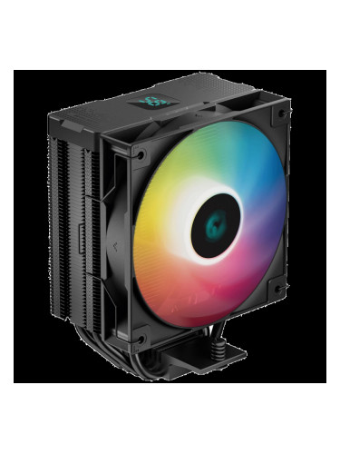 DeepCool AG400 DIGITAL ARGB, CPU Air Cooler, 1x120mm FK120 PWM FDB Fan, Addressable RGB LED, TDP 240W, 4 Heatpipes, Hydro Bearing, LGA1700/1200/1151/1150/1155, AMD AM5/AM4, 3Y, R-AG400-BKADMN-G-1