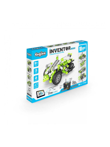 Engino Конструктор Inventor Motorized - 4 колесен велосипед, 10 в 1