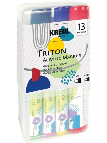 Kreul Triton Комплект маркери за текстил 13 броя