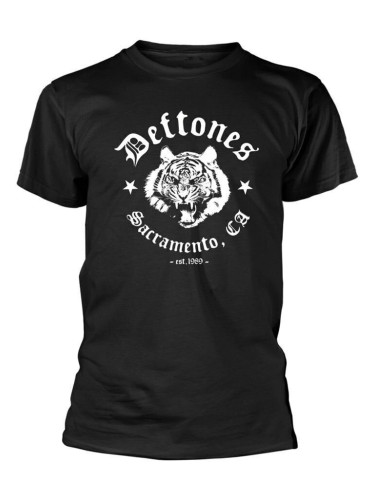 Deftones Риза Tiger Sacramento Unisex Black 2XL