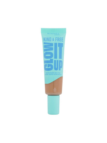 Rimmel London Kind & Free Glow It Up Moisturising Skin Tint Фон дьо тен за жени 30 ml Нюанс 410 Latte