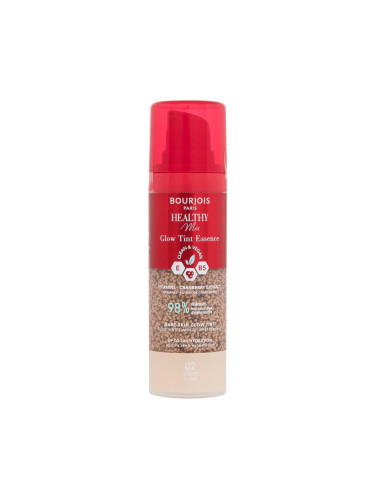 BOURJOIS Paris Healthy Mix Clean & Vegan Glow Tint Essence Фон дьо тен за жени 30 ml Нюанс 02 Light