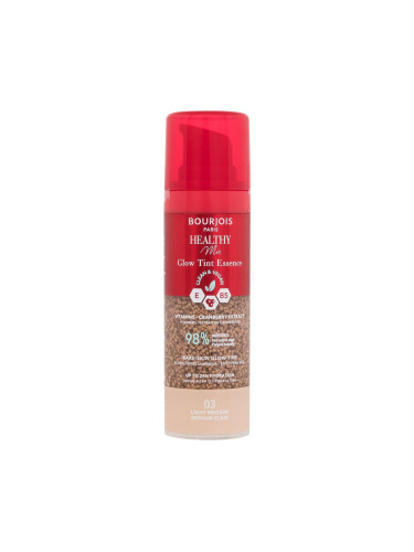 BOURJOIS Paris Healthy Mix Clean & Vegan Glow Tint Essence Фон дьо тен за жени 30 ml Нюанс 03 Light Medium