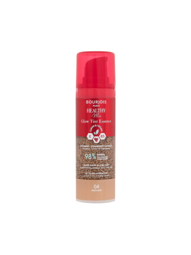 BOURJOIS Paris Healthy Mix Clean & Vegan Glow Tint Essence Фон дьо тен за жени 30 ml Нюанс 04 Medium