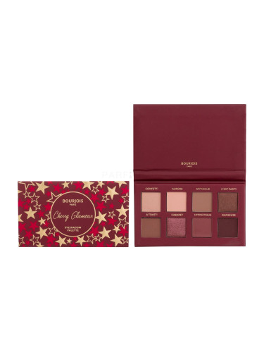 BOURJOIS Paris Cherry Glamour Eyeshadow Palette Сенки за очи за жени 6,8 g Нюанс 03 Cherry Glamour