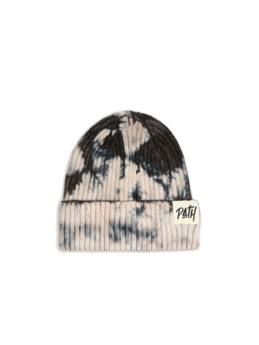 Cropp - Шапка beanie с апликация - тъмносиво