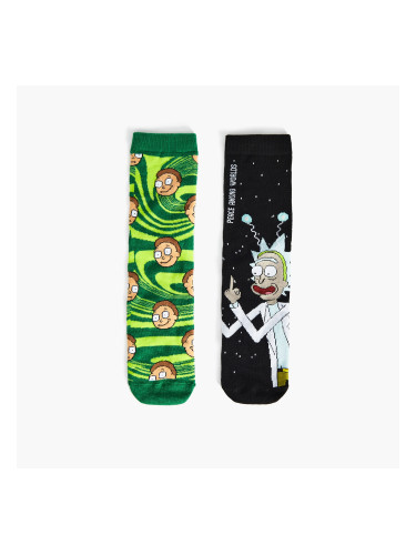 Cropp - Чорапи Rick and Morty, 2 чифта - черeн