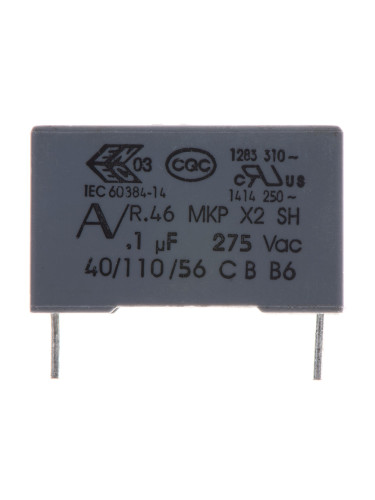 Кондензатор, полипропиленов, ±10%, 275VDC, 250V, THT