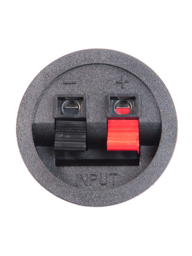 Клема за тонколони, двойна, кръгла WP2-9 Ф57х21