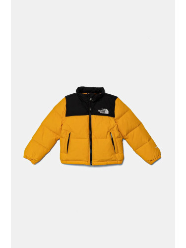 Детско пухено яке The North Face KID 1996 RETRO NUPTSE JACKET в жълто NF0A82TS56P1