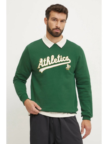 Суичър 47 brand MLB Oakland Athletic в зелено с апликация BB018PEMIBC654773DG