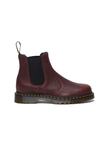 Кубинки Dr. Martens 2976 WL в бордо с равна подметка с изолация DM31874600