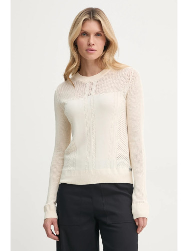 Пуловер G-Star дамски в бяло от лека материя D25270-B754